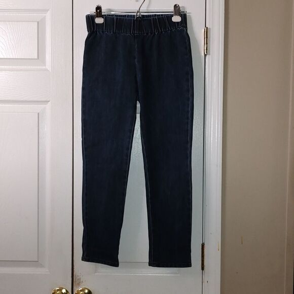 Soft Surroundings  pull on elastic waist  cropped jeans Sz XS - Picture 1 of 7